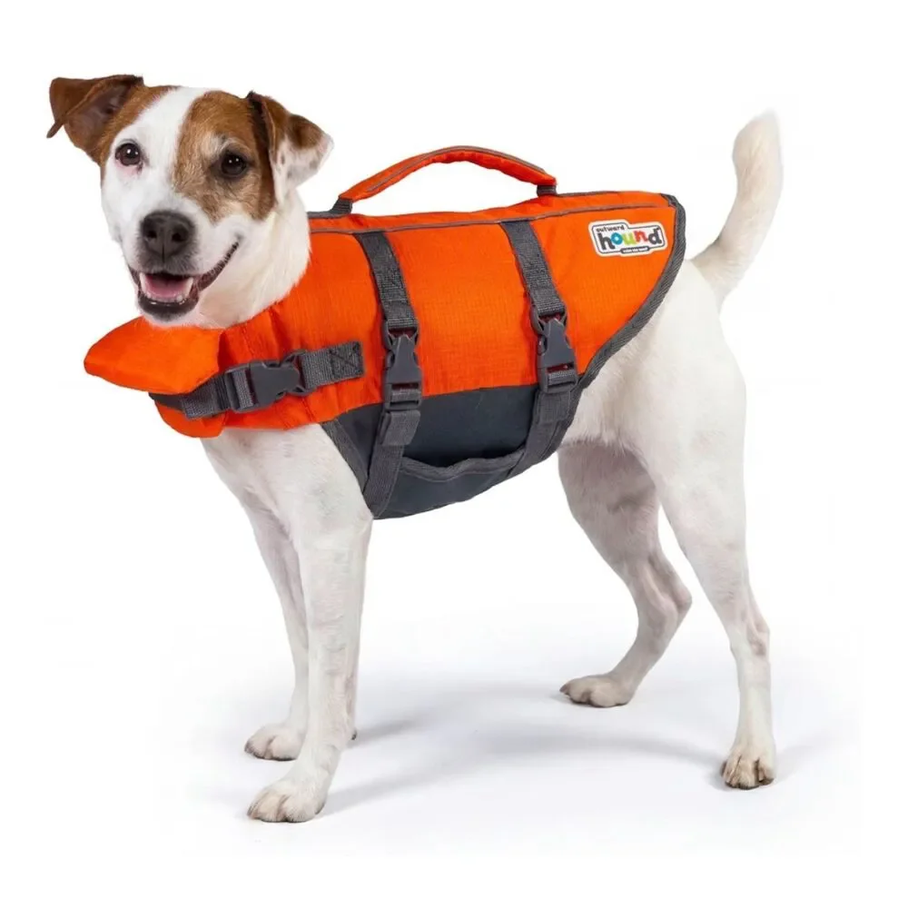Outward Hound Granby Splash Ripstop Orange Dog Life Jacket SM
